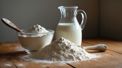 Milk and flour products