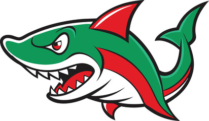 cartoon shark with a smile