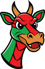 deer with a red nose