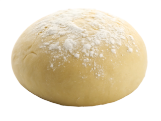 Raw dough isolated on transparent background