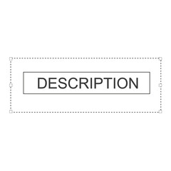 Description Placeholder on a Transparent Background