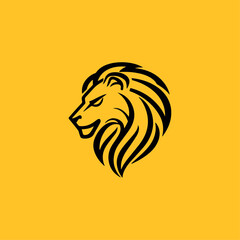 Geometric simple logo lion 