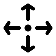 Direction icon. Direction move control sign and symbol.