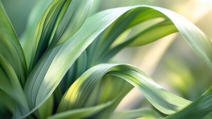 Obraz premium Dark green leaf texture, Natural green foliage used as a background wallpaper or tropical leaf cover page.
