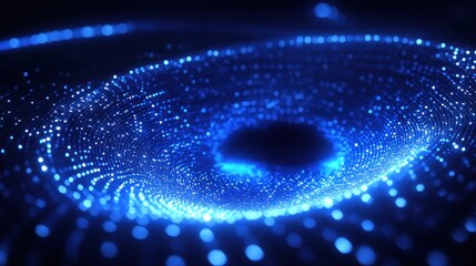 Obraz premium Abstract swirling blue light particles