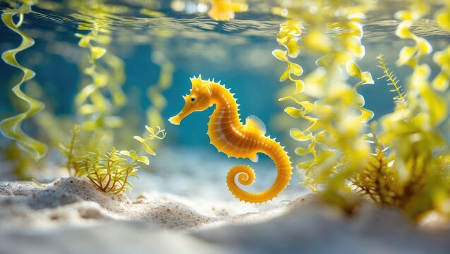 Majestic seahorse from the ocean