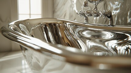 Luxury Chrome Bathtub: A Modern Masterpiece of Design