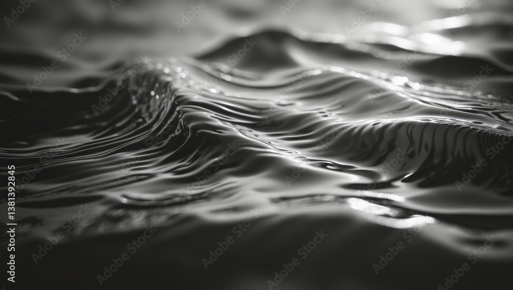 Poster water texture. reflection of water texture backdrop. dark background, high-resolution surface of dar