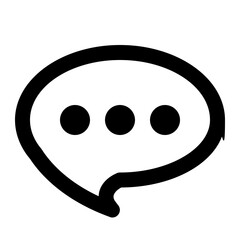 Chat icon. Talk bubble speech symbol. Dialogue balloon icon.