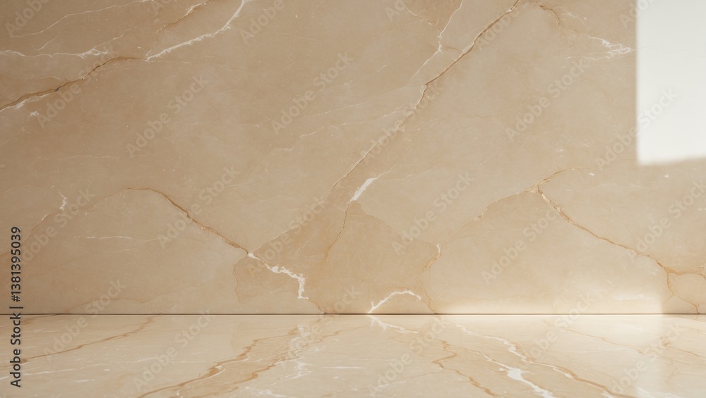 Poster cream beige marble texture featuring high-resolution granite surface design for slab marble backgrou