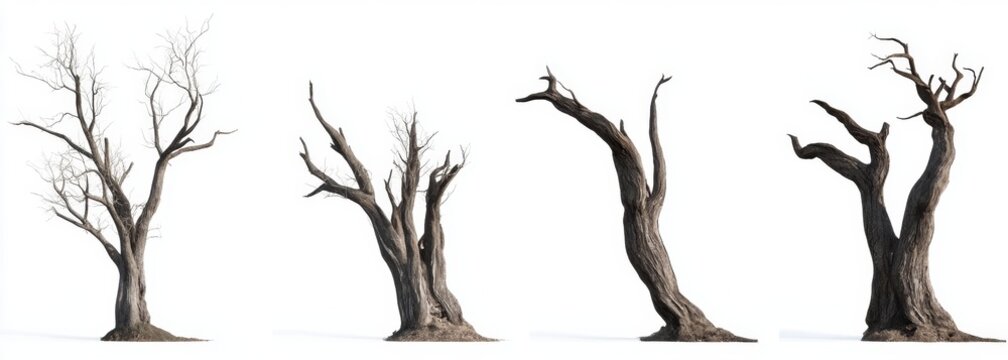 Four  Desert or Dry Trees