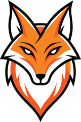 red fox vector illustration