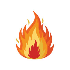 A vector illustration of Flame on white background
