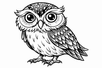 coloring page line art the eurasian vector