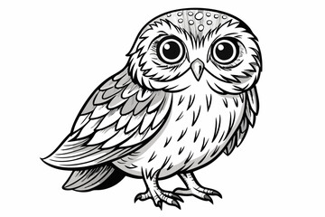coloring page line art the eurasian vector