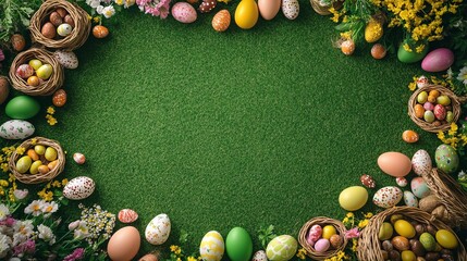 Happy Easter concept greeting card