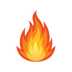 A vector illustration of Flame on white background
