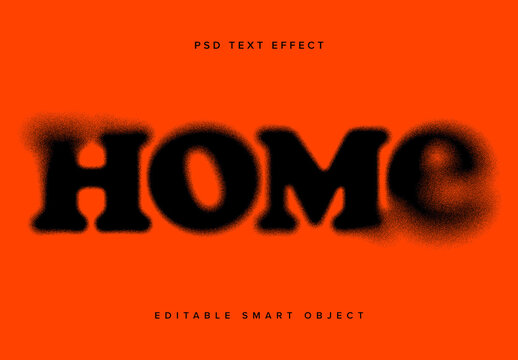 Dissolving Text Effect Mockup