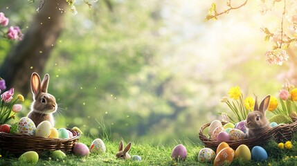Happy Easter concept greeting card