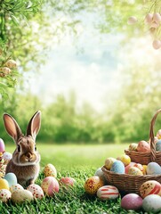 Happy Easter concept greeting card
