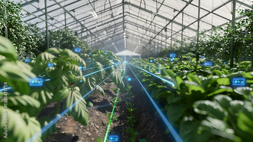 Poster integrated irrigation management system in a large greenhouse, combining data from multiple sensors