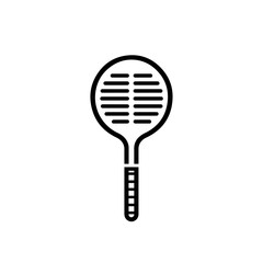 Racket icon flat style, sport illustration