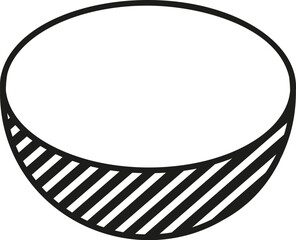 Abstract geometric minimalist simple drawing element