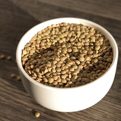 white bowl with lentils
