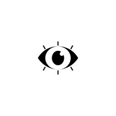 Fototapeta premium Eye vision symbol. Optical focus sign. Awareness graphic element. Vector illustration.