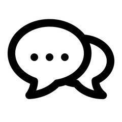 Chat icon. Talk bubble speech symbol. Dialogue balloon icon.