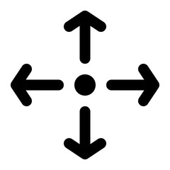Direction icon. Direction move control sign and symbol.