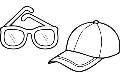 Glasses Cap  Coloring
