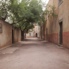Una impresionante calle desierta en medio de la nada en Mpexico