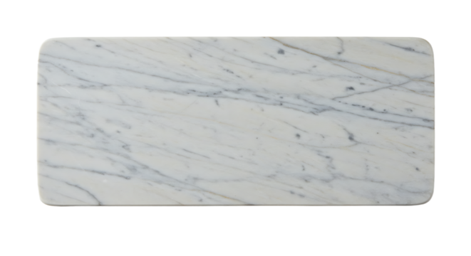 Rectangular Marble Slab on White Surface for Product Photography