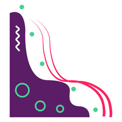 Abstract Blob Corner