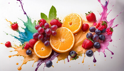 Vibrant Mixed Berries and Citrus