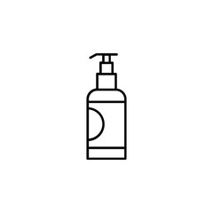Cosmetic bottles icon, symbolizing beauty, skincare, and premium personal care products.