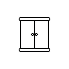 Cupboard icon, symbolizing storage, organization, and home or office furniture essentials.