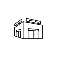 Department stores icon, symbolizing shopping, variety, and a one-stop destination for retail needs.