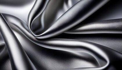 Silver silk fabric background