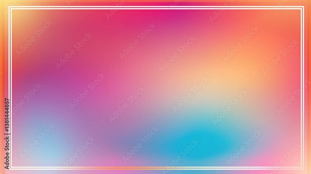 Poster colorful abstract background with vibrant pastel hues blending softly and creating a serene atmosphe
