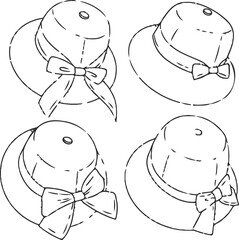 Hat Line Drawing