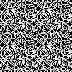 Fototapeta premium a black and white abstract pattern