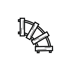 Icon of a railway, representing transportation, travel, and efficient logistics systems.