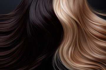 Fototapeta premium A detailed view of a cluster of lustrous golden locks