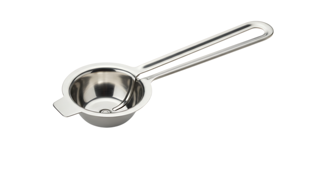 Egg separator tool shiny stainless steel for cooking and baking use