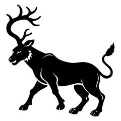 deer silhouette vector