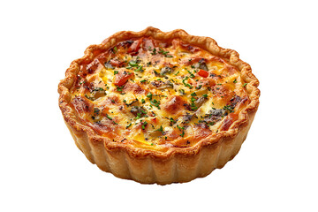 Quiche isolated on transparent background