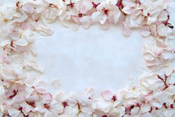 Obraz premium A Beautifully Crafted Greeting Card Adorned with Delicate Petals, Perfect for Expressing Love, Warmth, and Joy on Any Special Occasion