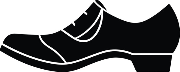 samba shoes dance footwear for performers vector icon.eps